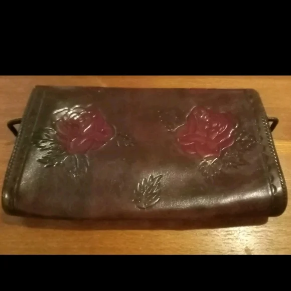 Vintage hand tooled leather clutch 1960s Hand Crafted High Quality Rare Durable - Picture 2 of 10